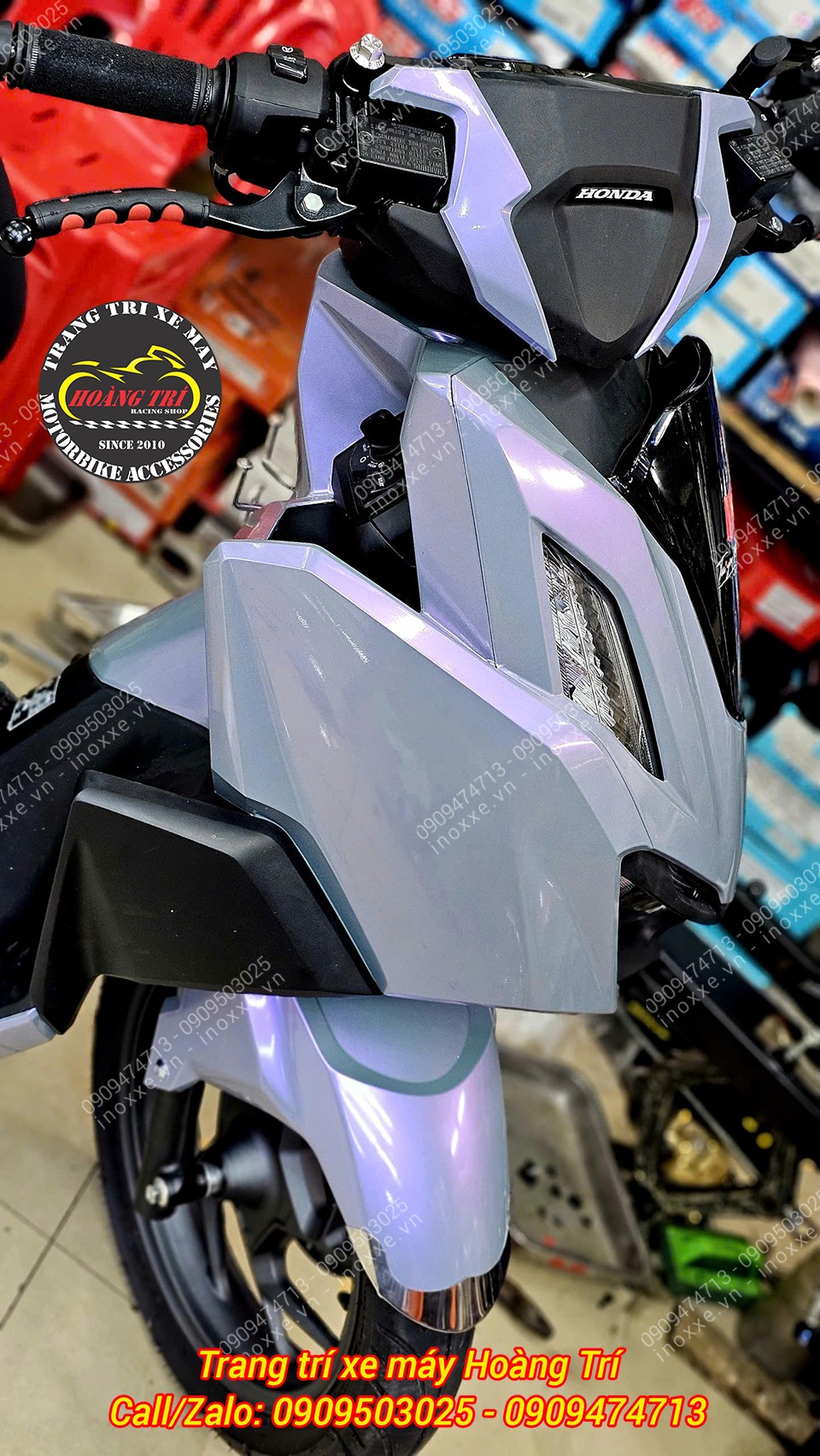 Decal dán xe màu xám xi măng titan 7 màu